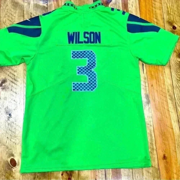 Russell Wilson Seahawks Jersey #3 Nike NFL On field size L - Picture 3 of 8